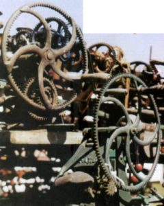 Early-Day Sickle Bar Grinders Salvaged Image
